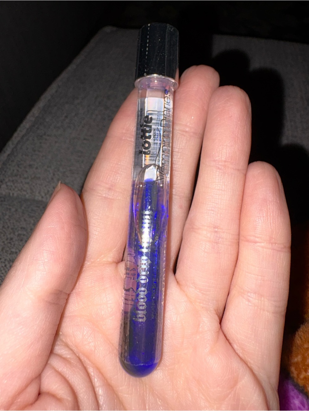 Lottie London x Vampire Diaries blood drip water lip tint in shade Witches